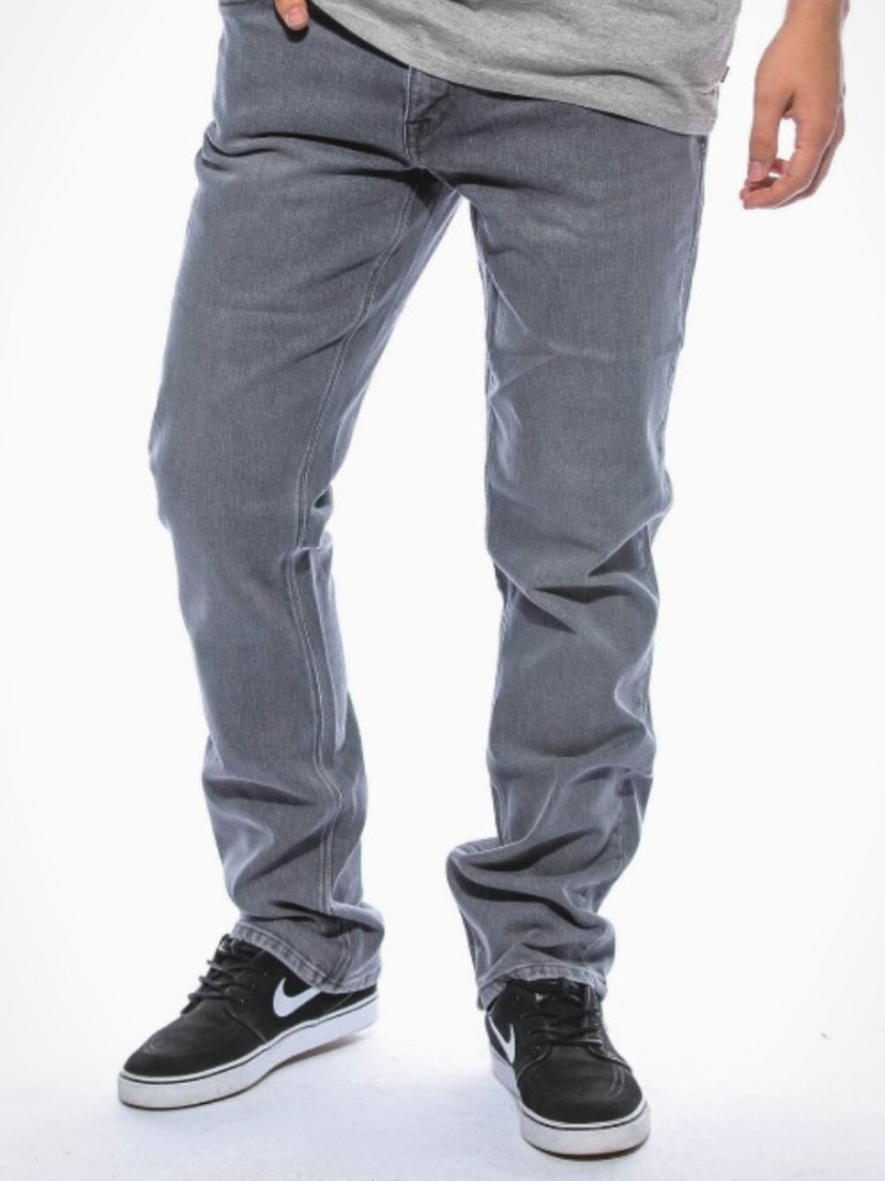 Volcom - Vorta Slim Straight Pants - Gray (size 34)